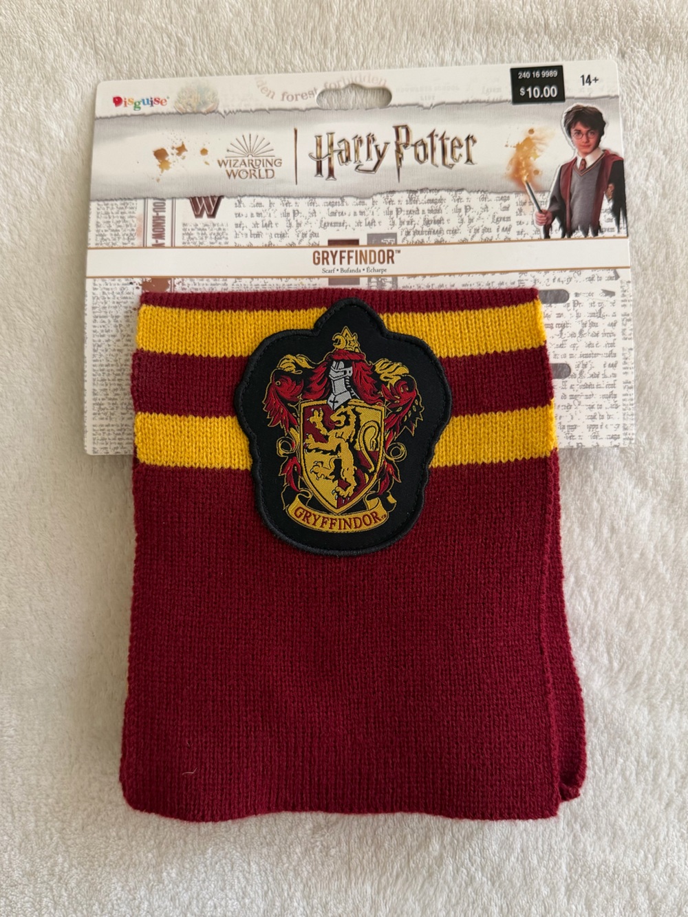 NWT Harry Potter Gryffindor Scarf (burgundy)
